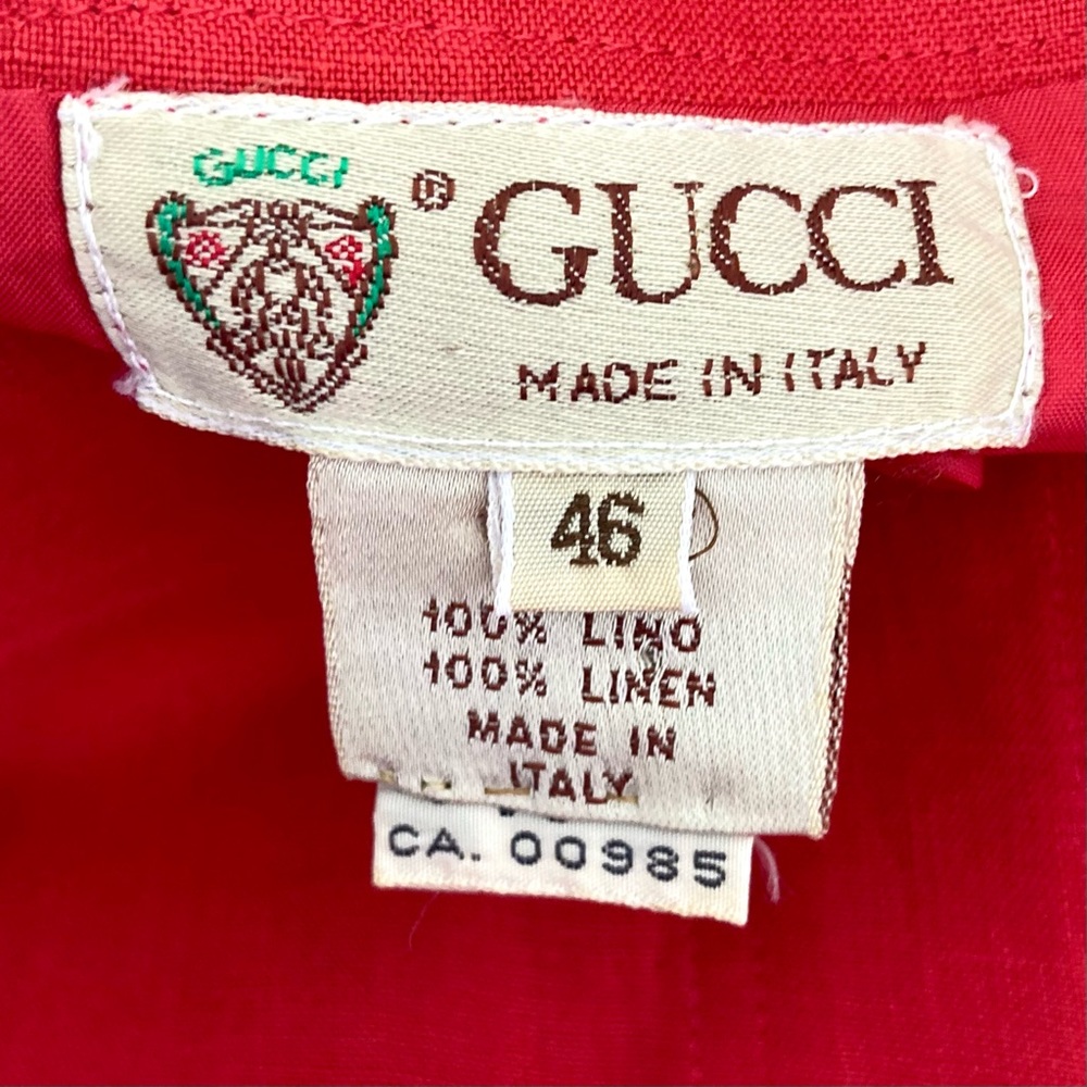 Vintage Gucci 100% linen button-up dress. ❤️ - Picture 5 of 6